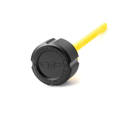 Performance Aluminium Magnetic Knurled Engine Oil Dipstick for Touring M8 (2017-2025)