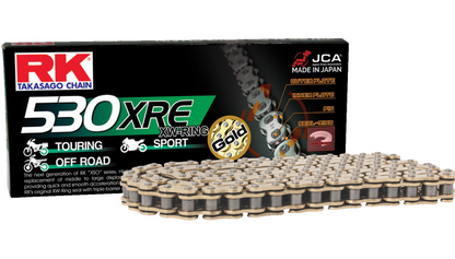 RK 530 XRE - Drive Chain - 130 Links - Gold