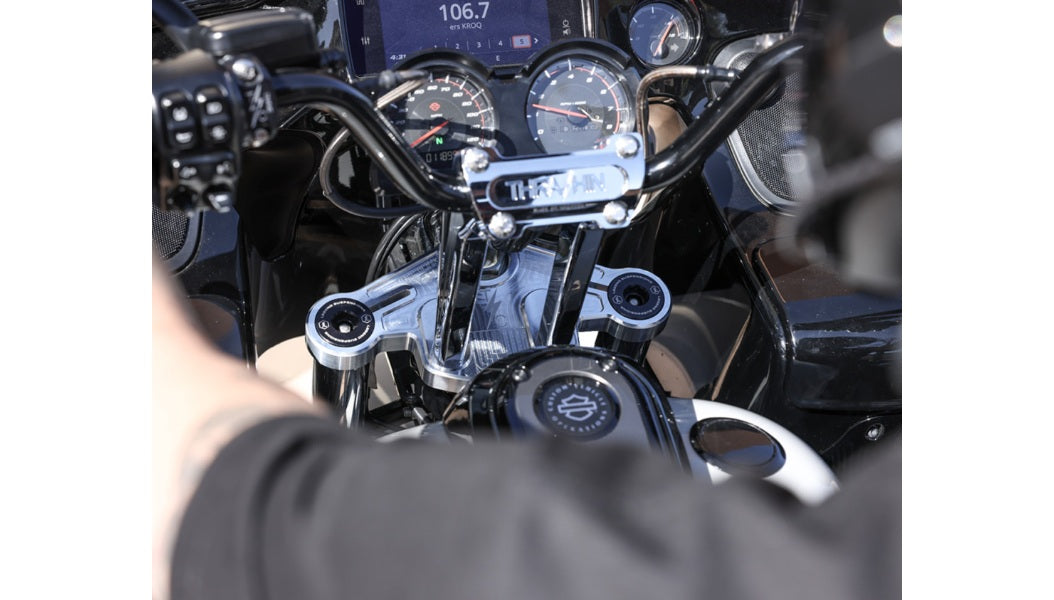 Thrashin Supply Road Glide Top Tree - Silver