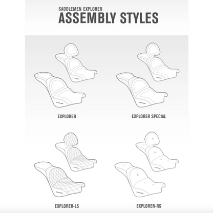 Saddlemen 1996-2003 Fxdwg Dyna Wide Glide Explorer™ Ultimate Comfort Seat