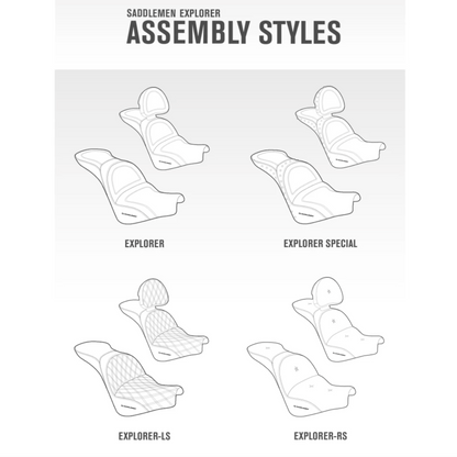 Saddlemen 2018-2020 Low Rider Fxlr/Fxlrs, Sport Glide Flsb Explorer™ Ultimate Comfort Seat With Driver'S Backrest