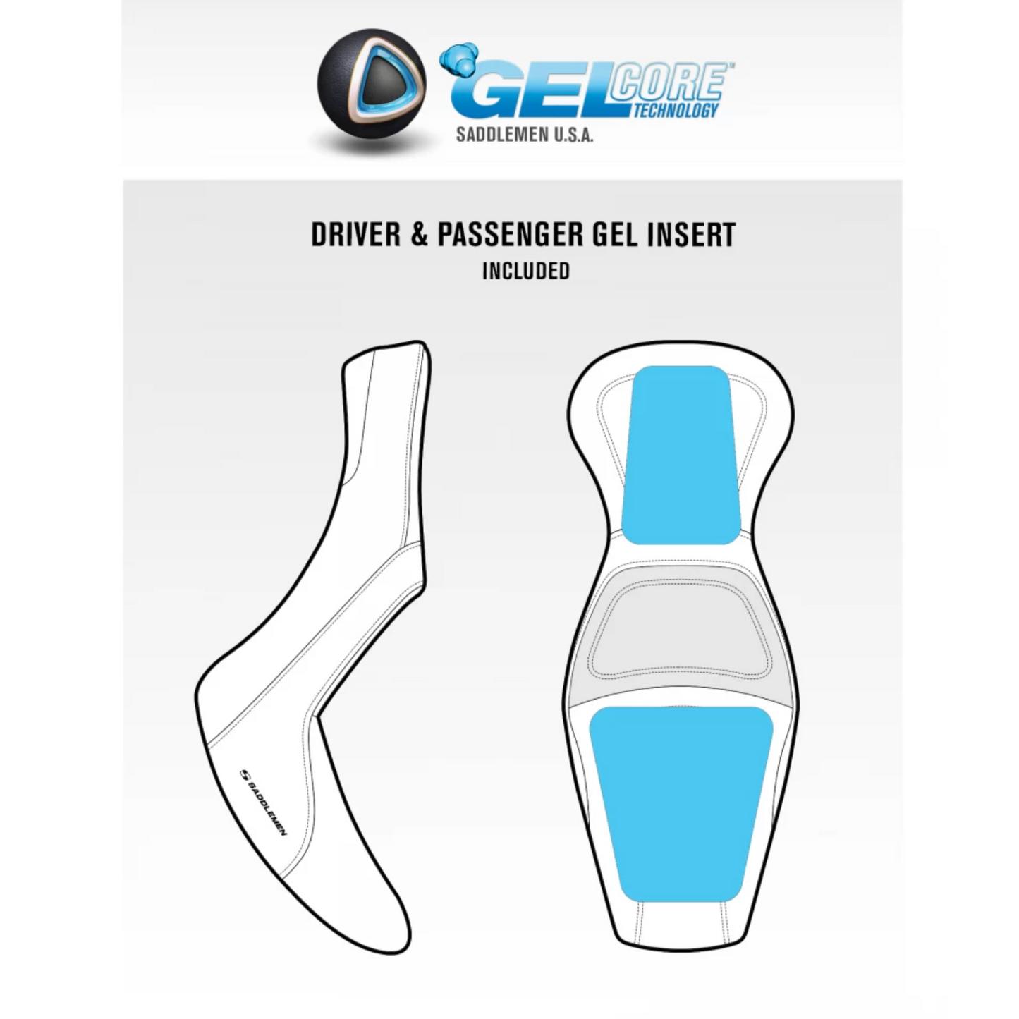 Saddlemen 2018-2020 Low Rider Fxlr/Fxlrs, Sport Glide Flsb Explorer™ Ultimate Comfort Seat With Driver'S Backrest