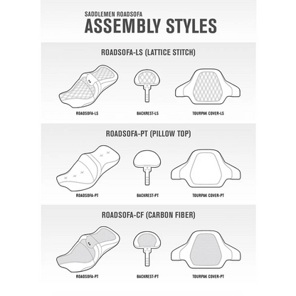 Saddlemen 2008-2022 Flhr, Flht, Flhx & Fltr Heated Roadsofa™ Ls Seat With Driver'S Backrest