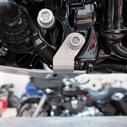 Thrashin Supply 2023.5-2025 Touring Skid Plate - Black/Raw