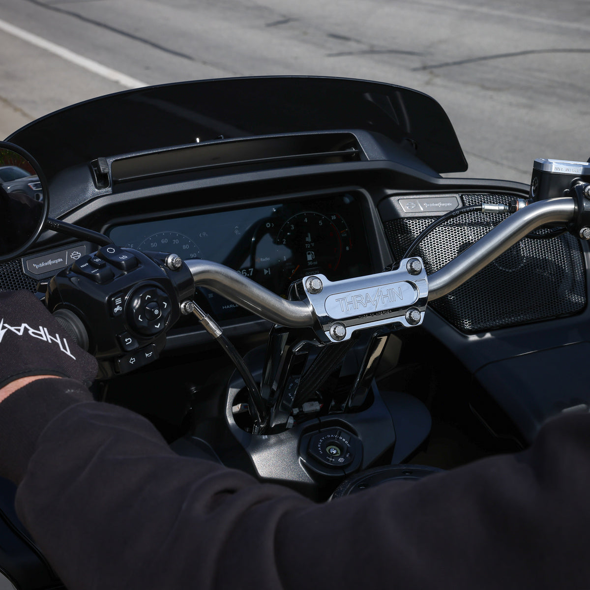 Thrashin Supply 2024-2025 Flh / Fltrx Mid Bend Bars - Stainless