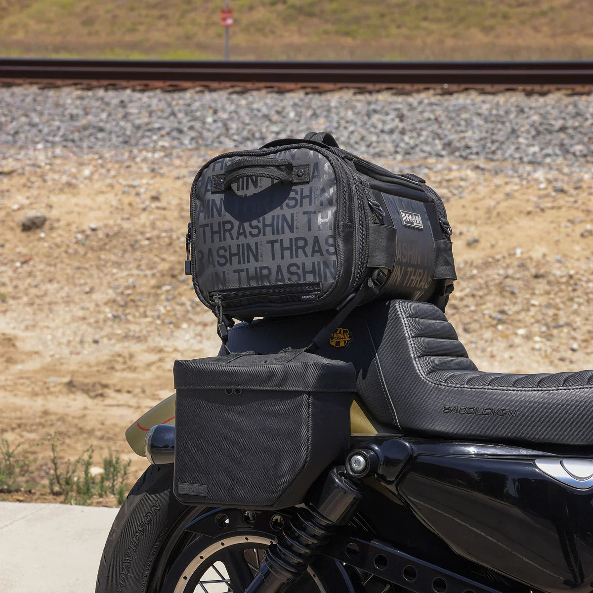 Thrashin Supply Mini Essential Saddlebags | 8 Liters