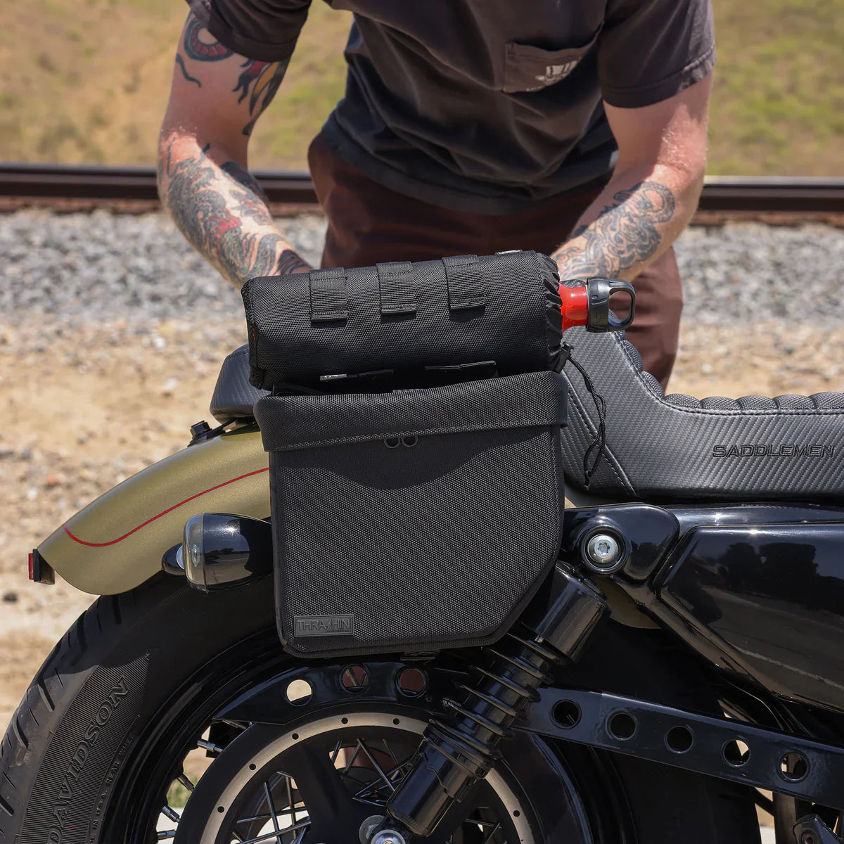 Thrashin Supply Mini Essential Saddlebags | 8 Liters