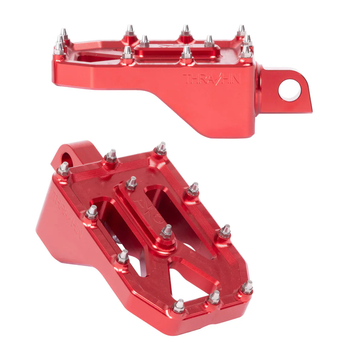 Aggressor Foot Pegs - Red