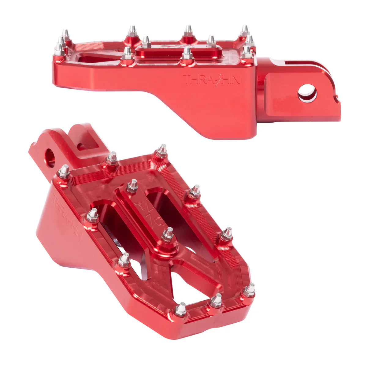 Aggressor Foot Pegs - Red