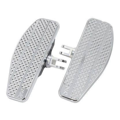 Thrashin Supply Mini Floorboards - Silver - Dyna, Sportster, Fxr, Softail...