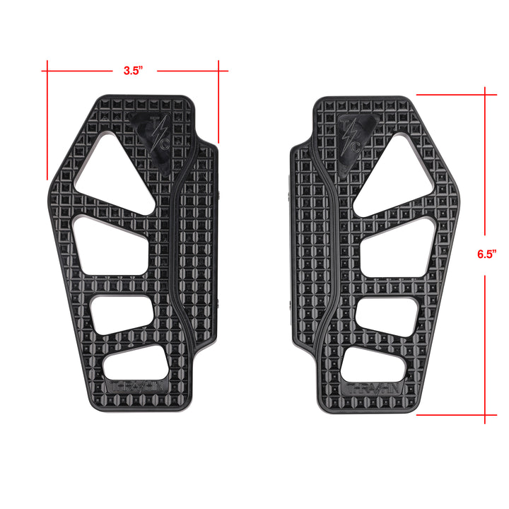 Thrashin Supply Apex - Bagger Passenger Floorboards - Black