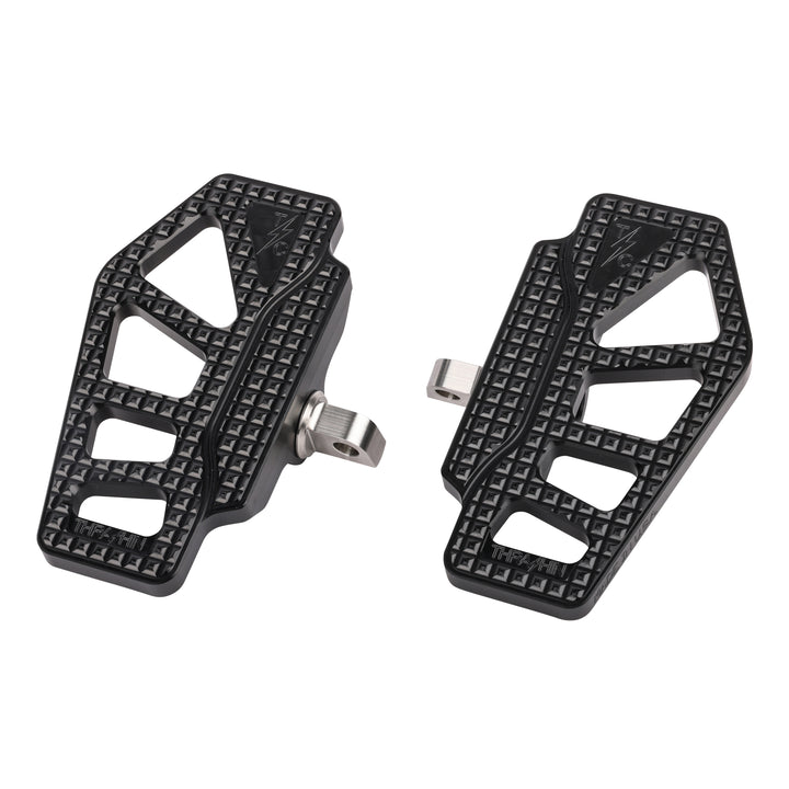 Thrashin Supply Apex Mini Floorboards - Black - Dyna, Sportster, Fxr, Softail