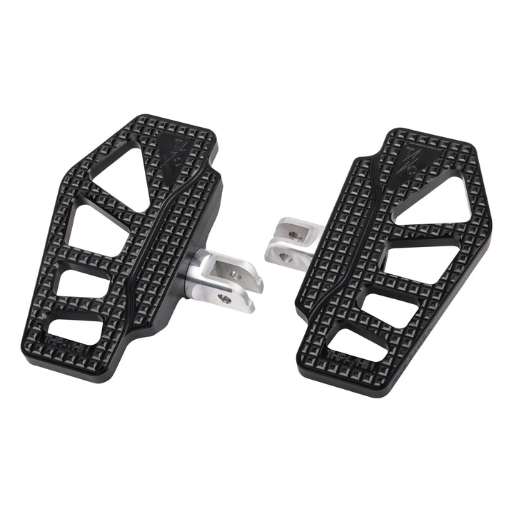 Thrashin Supply Apex Mini Floorboards - Black - Dyna, Sportster, Fxr, Softail