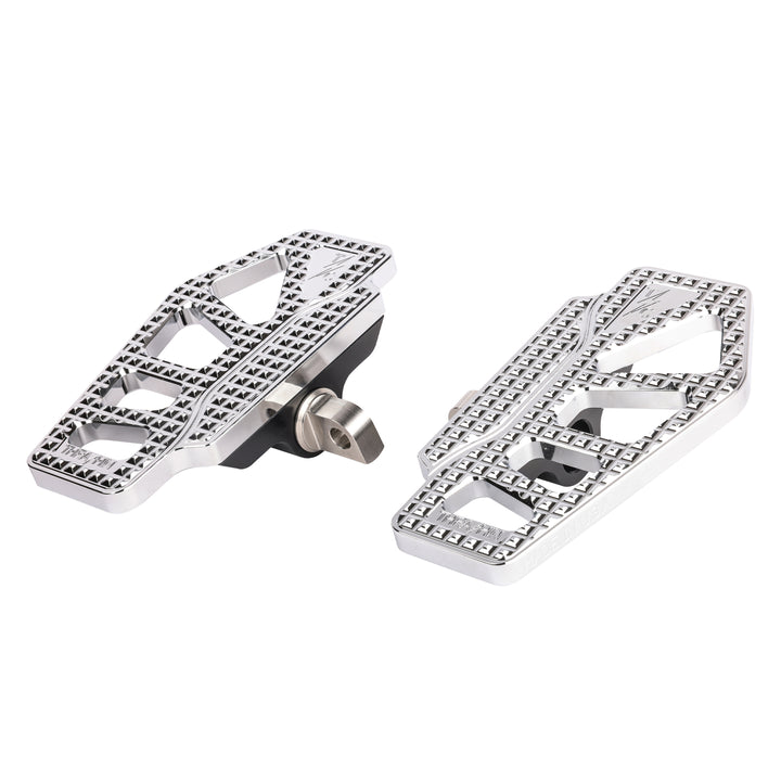 Thrashin Supply Apex Mini Floorboards - Chrome - Dyna, Sportster, Fxr, Softail