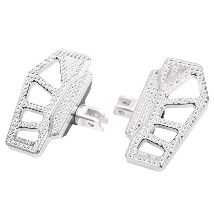 Thrashin Supply Apex Mini Floorboards - Chrome - Dyna, Sportster, Fxr, Softail