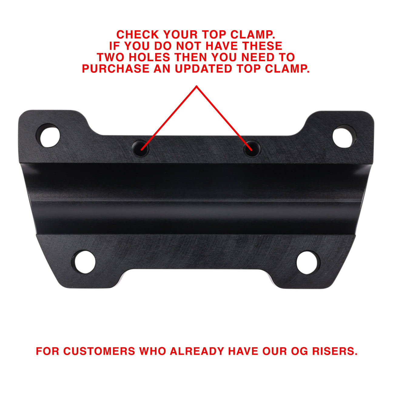 Thrashin Supply "Updated" Og Riser Top Clamp - Black