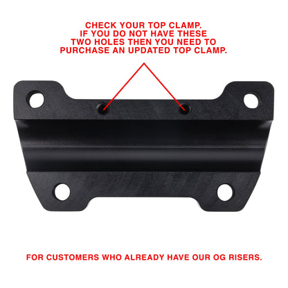 Thrashin Supply "Updated" Og Riser Top Clamp - Black