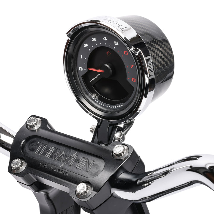 Thrashin Supply Lowrider S Gauge Relocation - Chrome