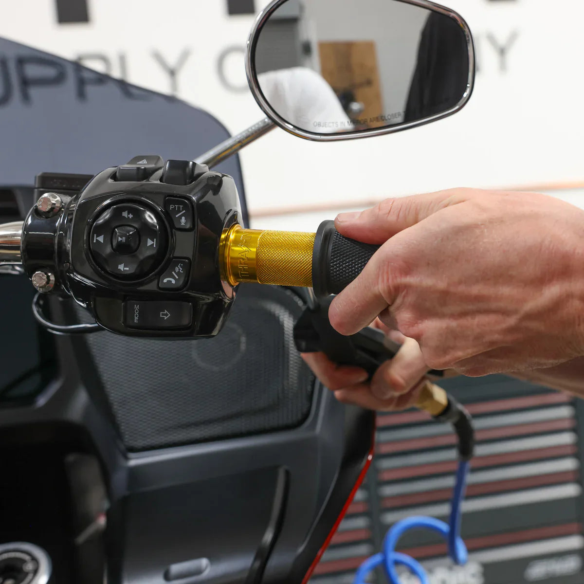 Thrashin Supply ® 2024-2025 Touring Throttle Tube - Billet - Gold