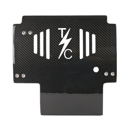 2024+ Touring Skid Plate - Real Woven Carbon - ALL Color Brackets