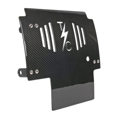 2024+ Touring Skid Plate - Real Woven Carbon - ALL Color Brackets