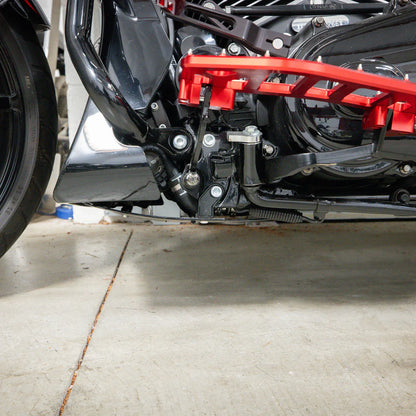 2024+ Touring Skid Plate - Real Woven Carbon - ALL Color Brackets