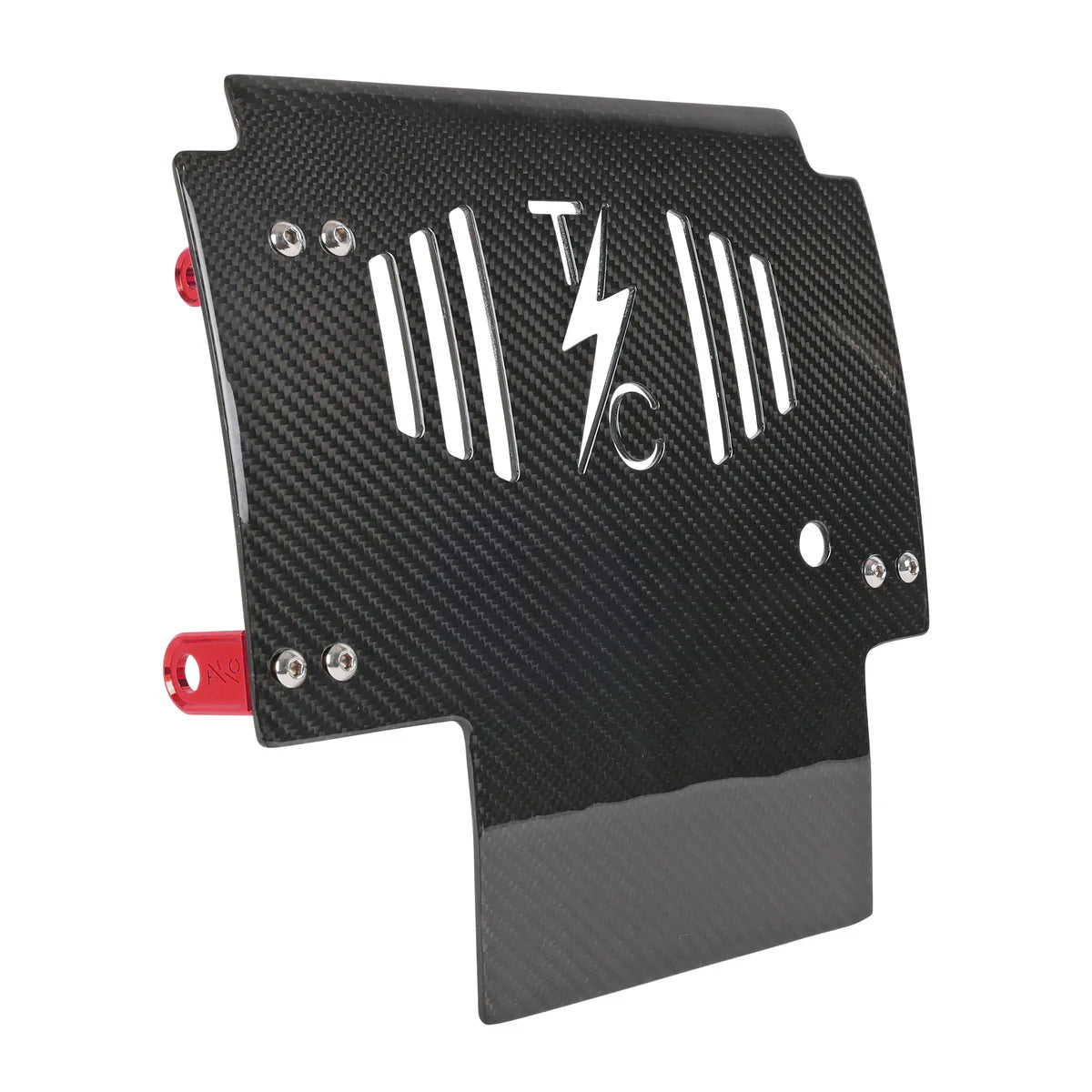 2024+ Touring Skid Plate - Real Woven Carbon - ALL Color Brackets
