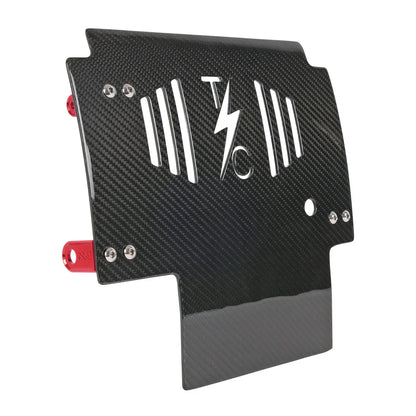2024+ Touring Skid Plate - Real Woven Carbon - ALL Color Brackets