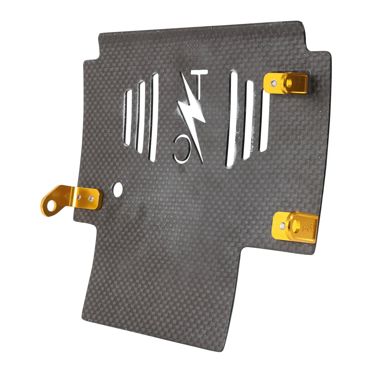 2024+ Touring Skid Plate - Real Woven Carbon - ALL Color Brackets
