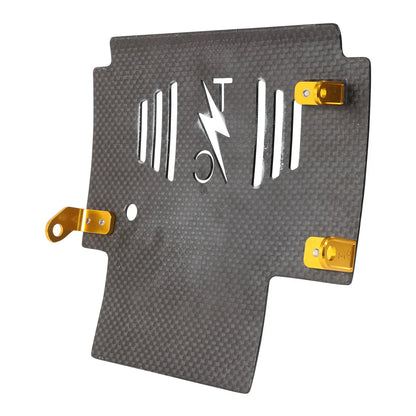 2024+ Touring Skid Plate - Real Woven Carbon - ALL Color Brackets