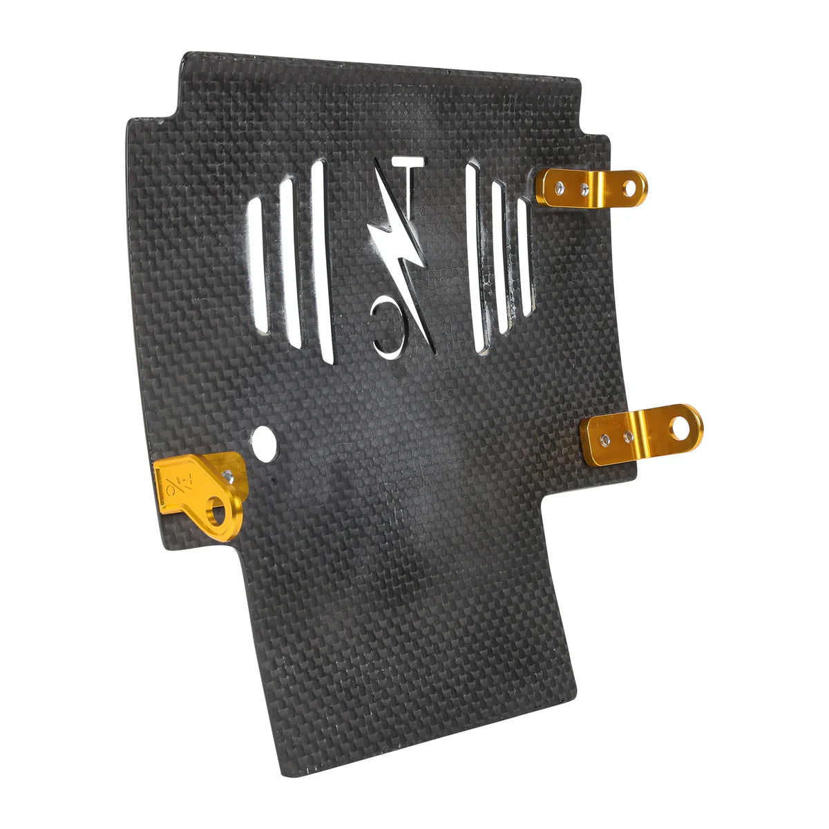 2024+ Touring Skid Plate - Real Woven Carbon - ALL Color Brackets