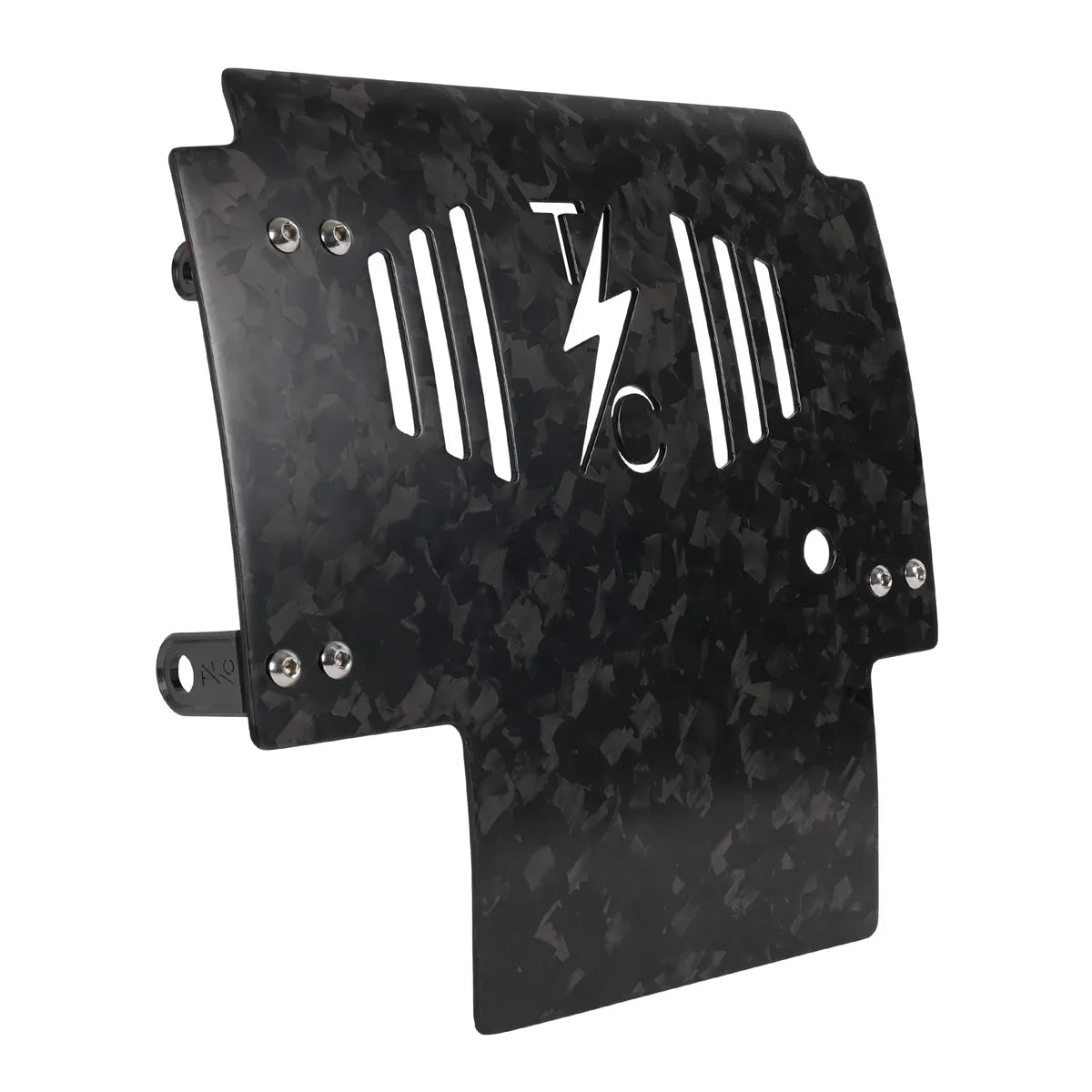 2024+ Touring Skid Plate - Real Forged Carbon - ALL Color Brackets