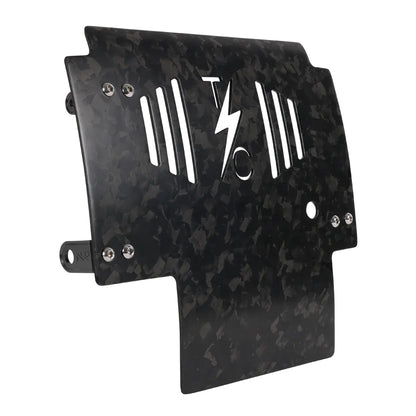 2024+ Touring Skid Plate - Real Forged Carbon - ALL Color Brackets