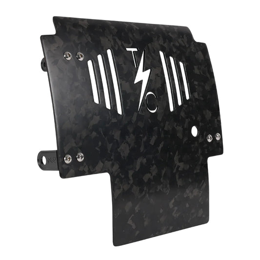 2024+ Touring Skid Plate - Real Forged Carbon - ALL Color Brackets