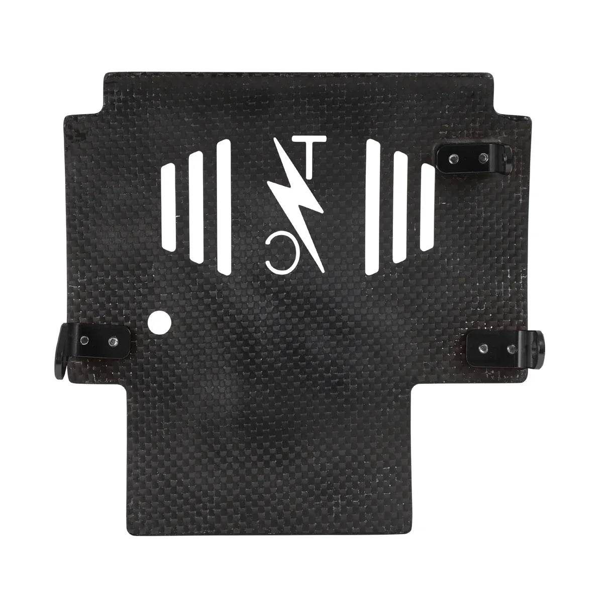 2024+ Touring Skid Plate - Real Woven Carbon - ALL Color Brackets