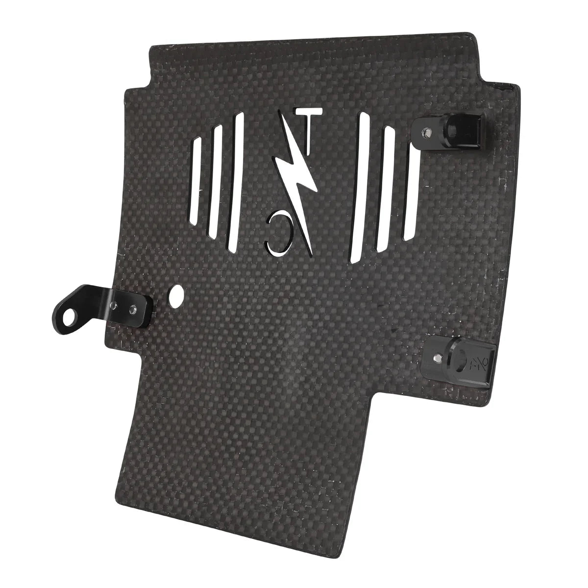 2024+ Touring Skid Plate - Real Woven Carbon - ALL Color Brackets