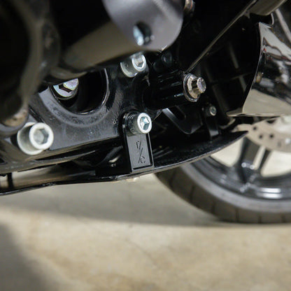 2024+ Touring Skid Plate - Real Forged Carbon - ALL Color Brackets
