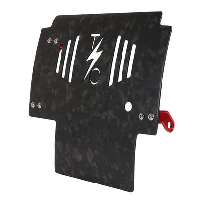 2024+ Touring Skid Plate - Real Forged Carbon - ALL Color Brackets