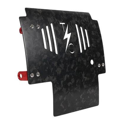 2024+ Touring Skid Plate - Real Forged Carbon - ALL Color Brackets