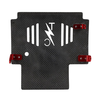 2024+ Touring Skid Plate - Real Forged Carbon - ALL Color Brackets