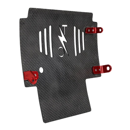 2024+ Touring Skid Plate - Real Forged Carbon - ALL Color Brackets