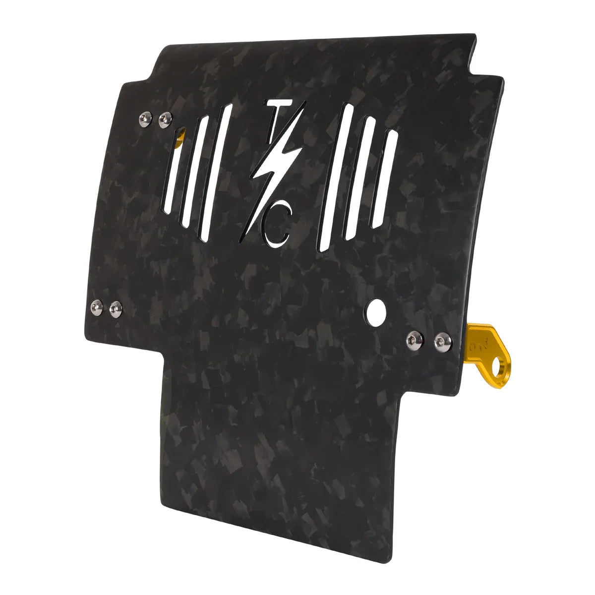 2024+ Touring Skid Plate - Real Forged Carbon - ALL Color Brackets