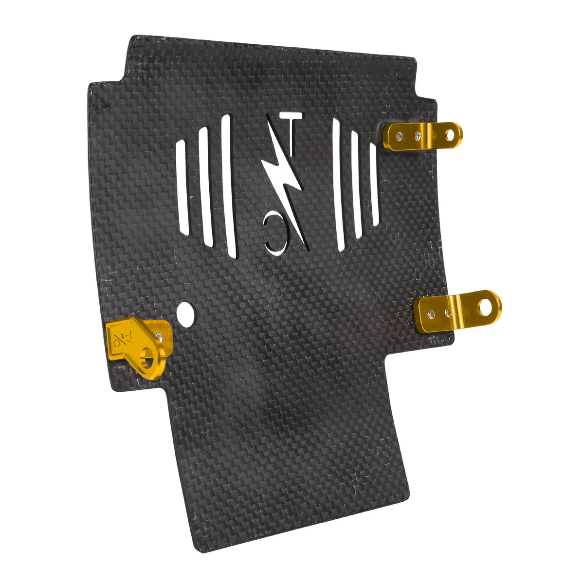 2024+ Touring Skid Plate - Real Forged Carbon - ALL Color Brackets