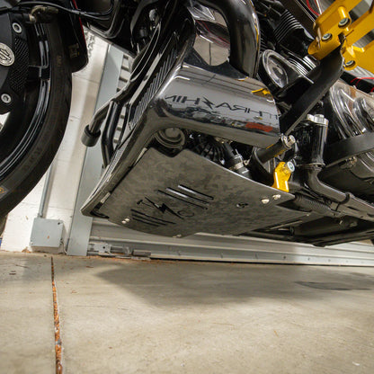 2024+ Touring Skid Plate - Real Forged Carbon - ALL Color Brackets