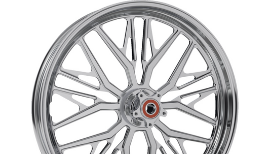 Performance Machine Wheel - Nivis - Front - Dual Disc/Without Abs - Chrome - 21X3.5