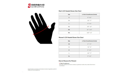 Gerbing Heated Clothing Gt5 12V Hybrid Heated Gloves - Black |