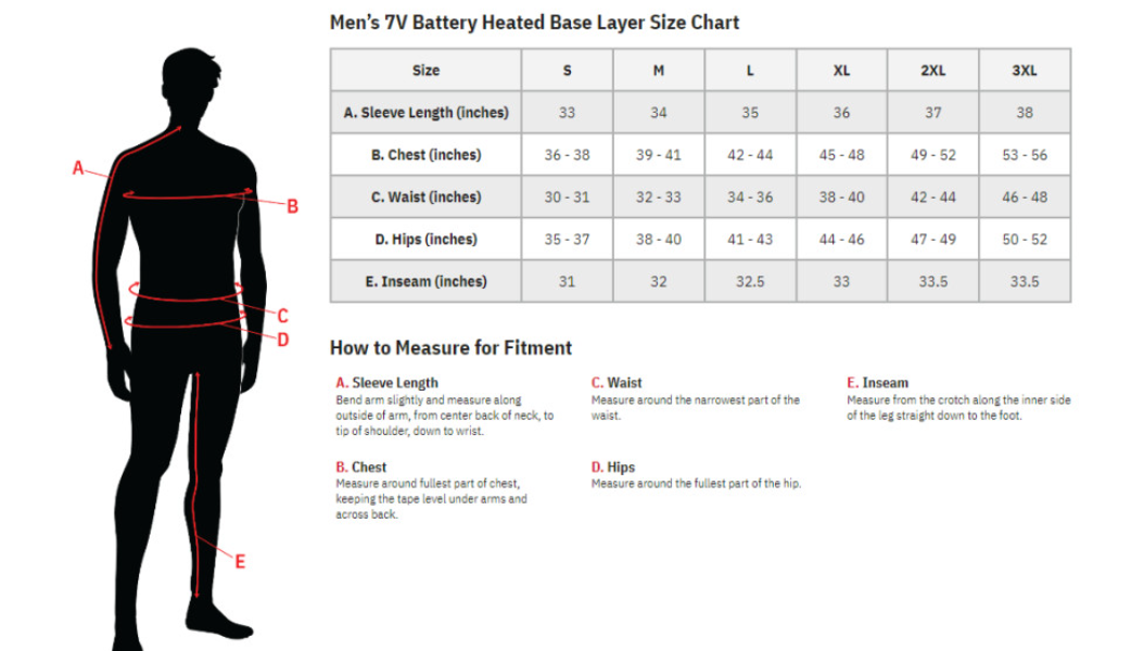 Gerbing Heated Clothing 7V Heated Base Layer Men'S Pants - Black |