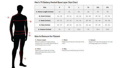 Gerbing Heated Clothing 7V Heated Base Layer Men'S Pants - Black |