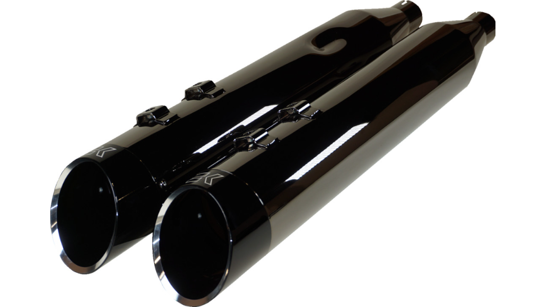 Khrome Werks 4-1/2" Hp-Plus® Slip-On Mufflers - Eclipse® With Edge Tip