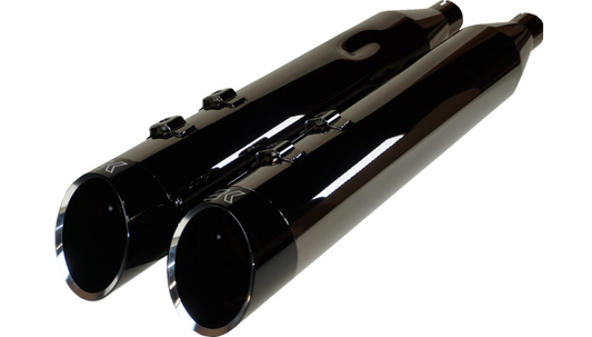 Khrome Werks 4-1/2" Hp-Plus® Slip-On Mufflers - Eclipse® With Edge Tip